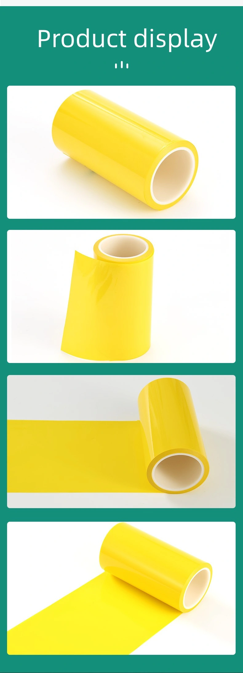Factory Wholesale 0.075mm Yellow Pet Release Film 30-40g/40-50 High Quality Mylar Film