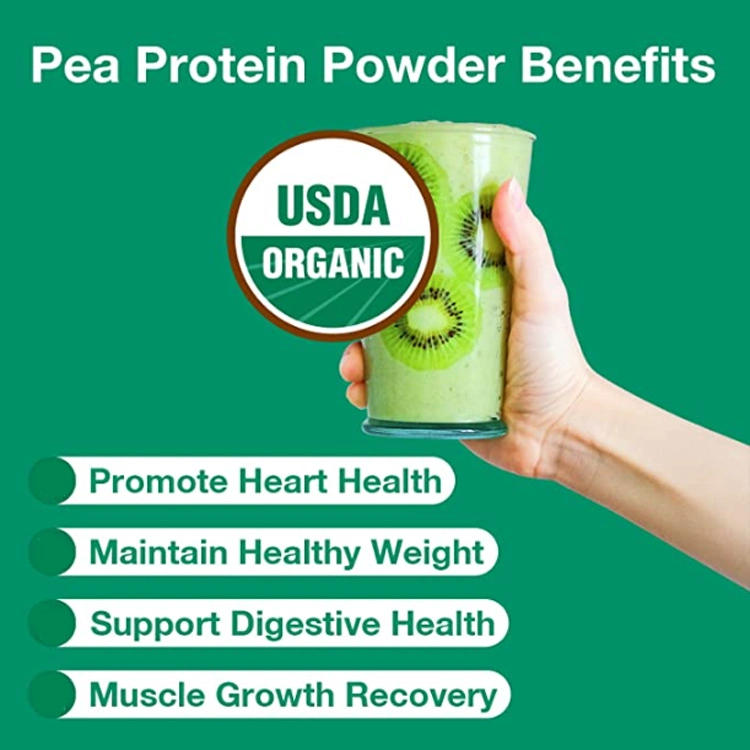 Best Price on-GMO Pea Plant Protein Powder 75% 80% 85% Pure Vegan Pea Protein