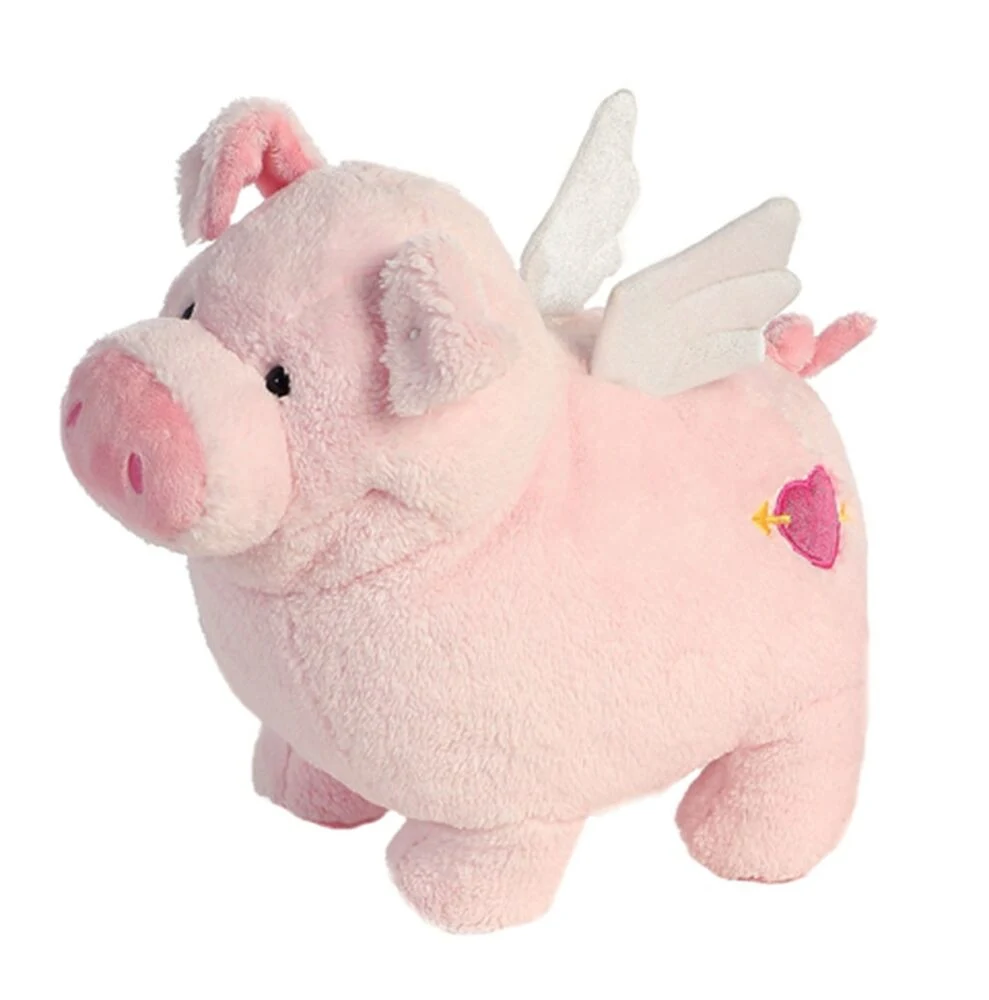 Plush Pink Flying Pig Piggy Toys for Kids Custom Made