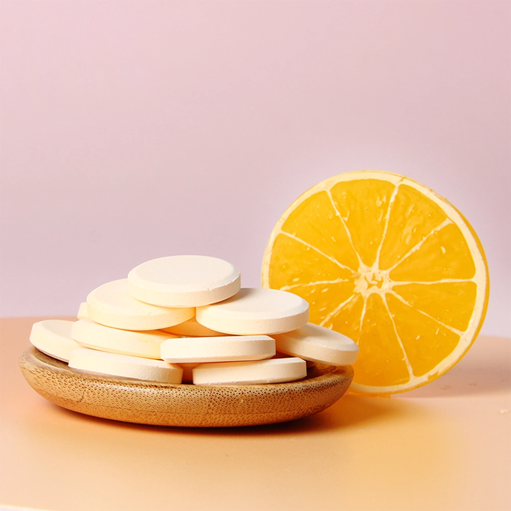 OEM Vitamin C Effervescent Tablet 20 Tablets Sugar Free Orange Flavor Dietary Supplement