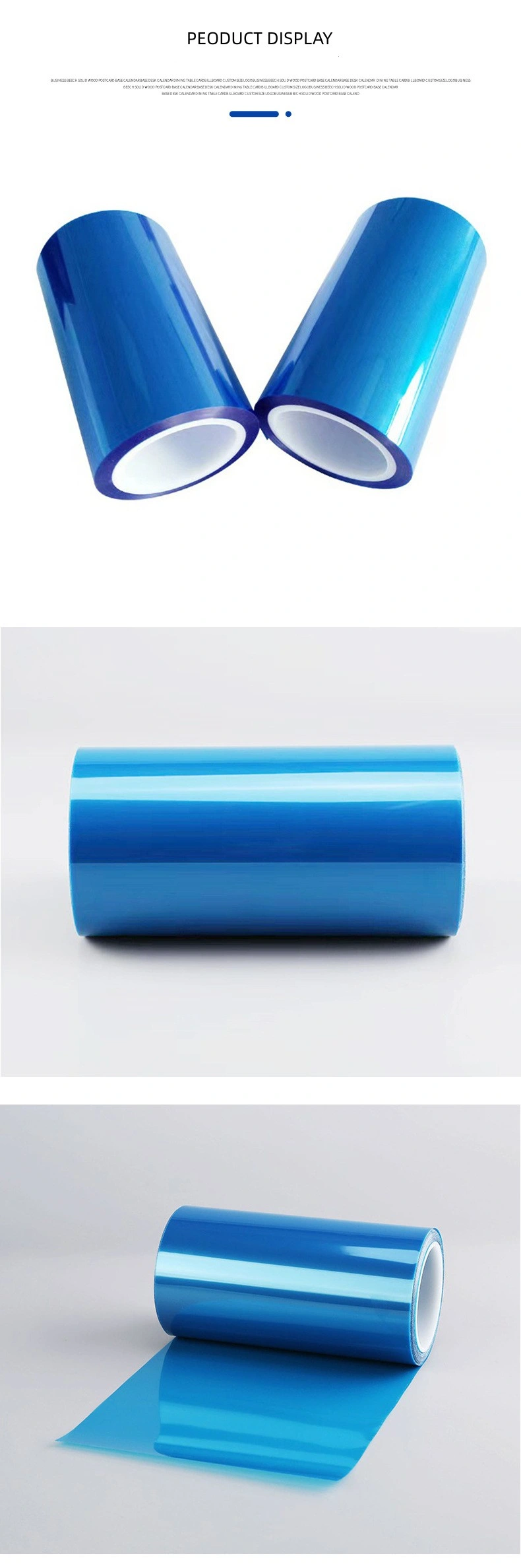 Release Anti Mucosa Blue Pet Release Film High Performance Polyester Film