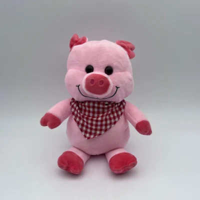 Cute Baby Pig Toy Stuffed Gift Animal Plush Pig in Dress Elastic Soft Plush Pig Doll Toy Gift