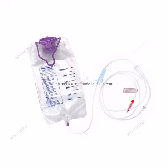 Transparent 500ml 1500ml Nutrition Gravity Enteral Feeding