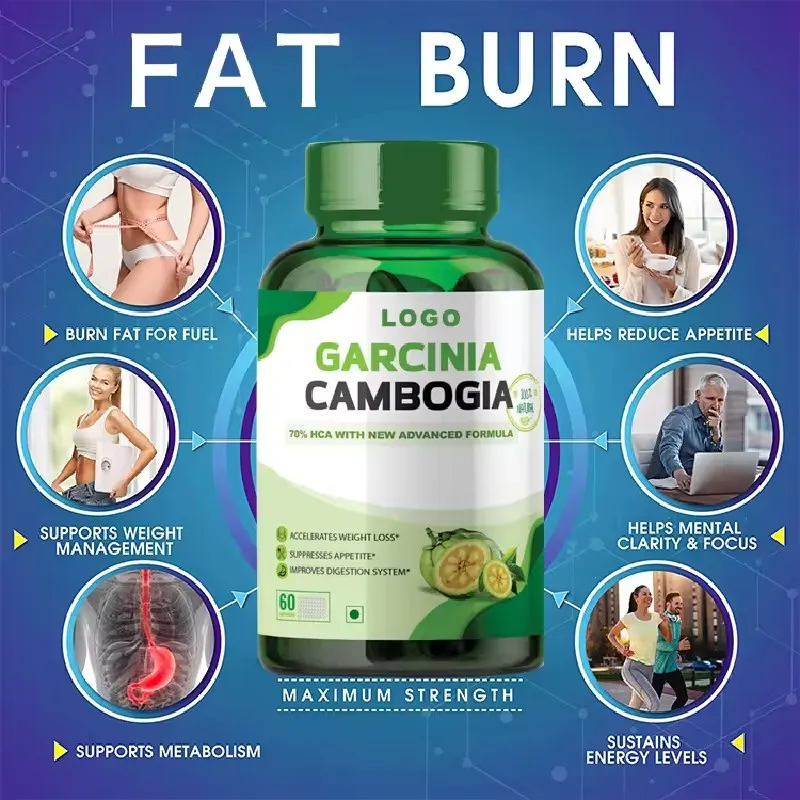 Natural Fat Cleanse Slimming Green Capsule Body Detox Dietary Supplement for Weight Loss